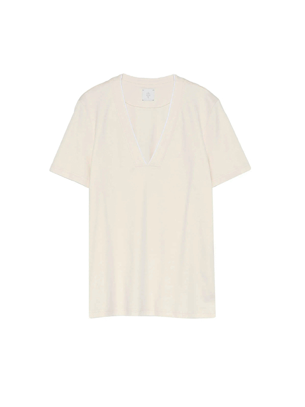 Eleventy  雙層V領T恤