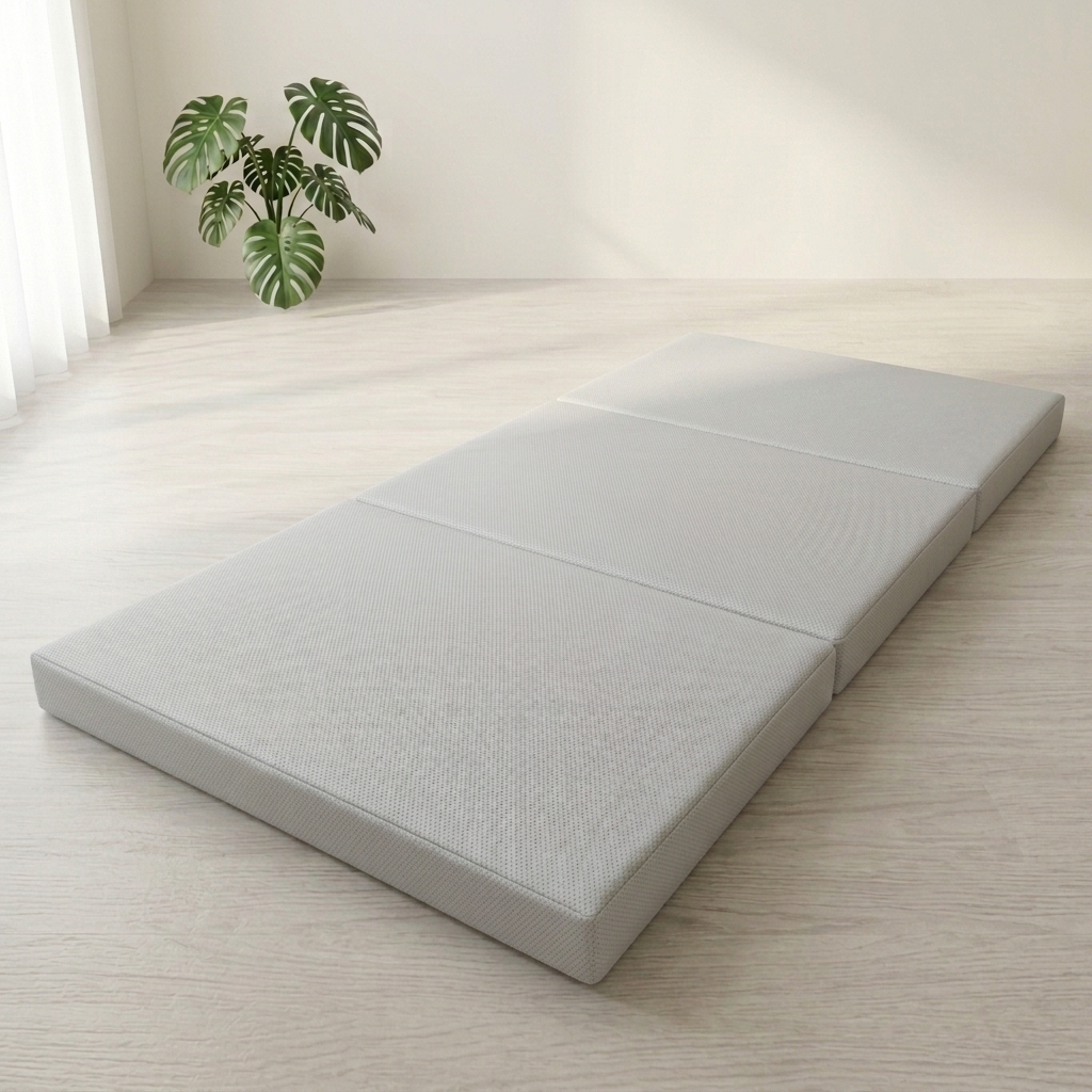 折疊床攤開的情境圖