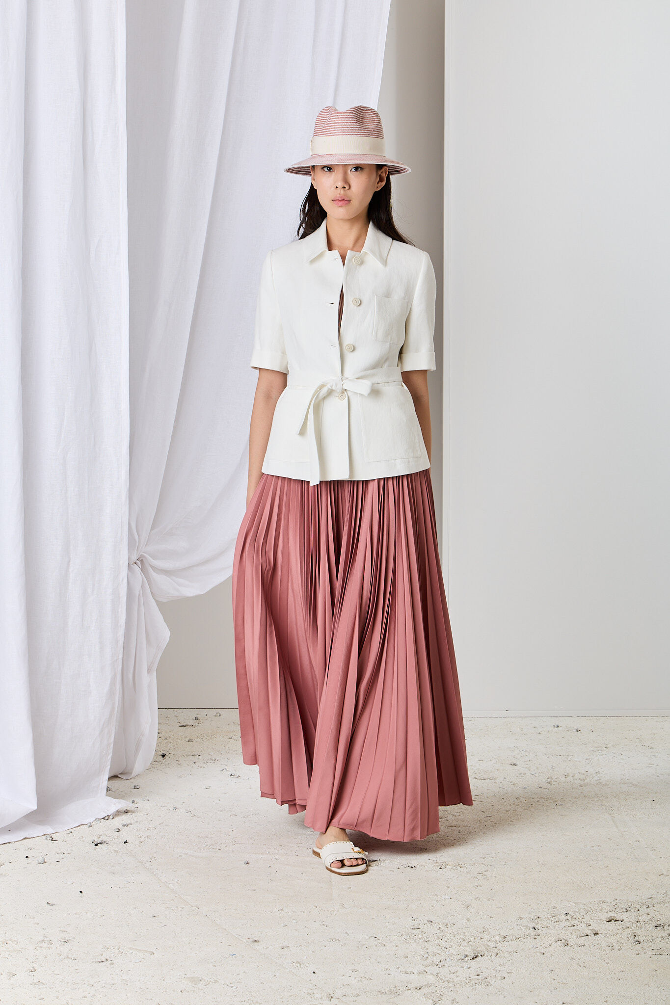 Eleventy  條紋編織帽