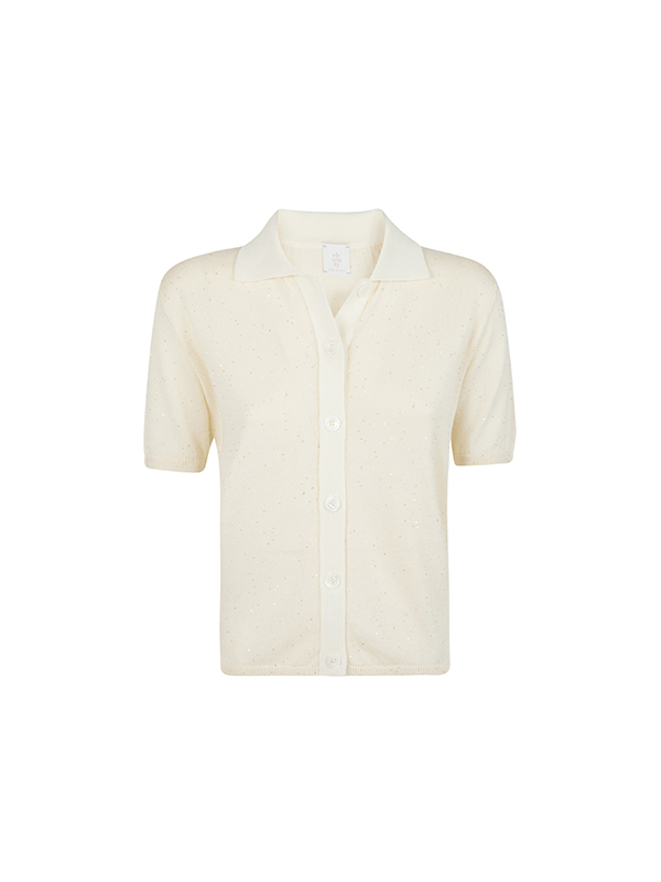 Eleventy  絲棉排釦針織罩衫