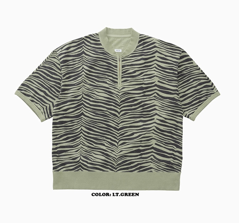 VISVIM 2026 S/S MONDO HENLEY ZIP S/S QUAGGA - PRE ORDER ITEM (預訂中)