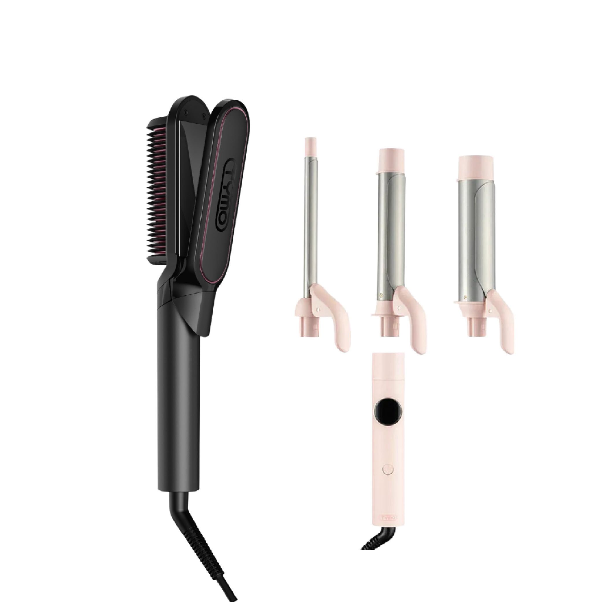 FLIPRO 雙效直板梳 造型直捲組