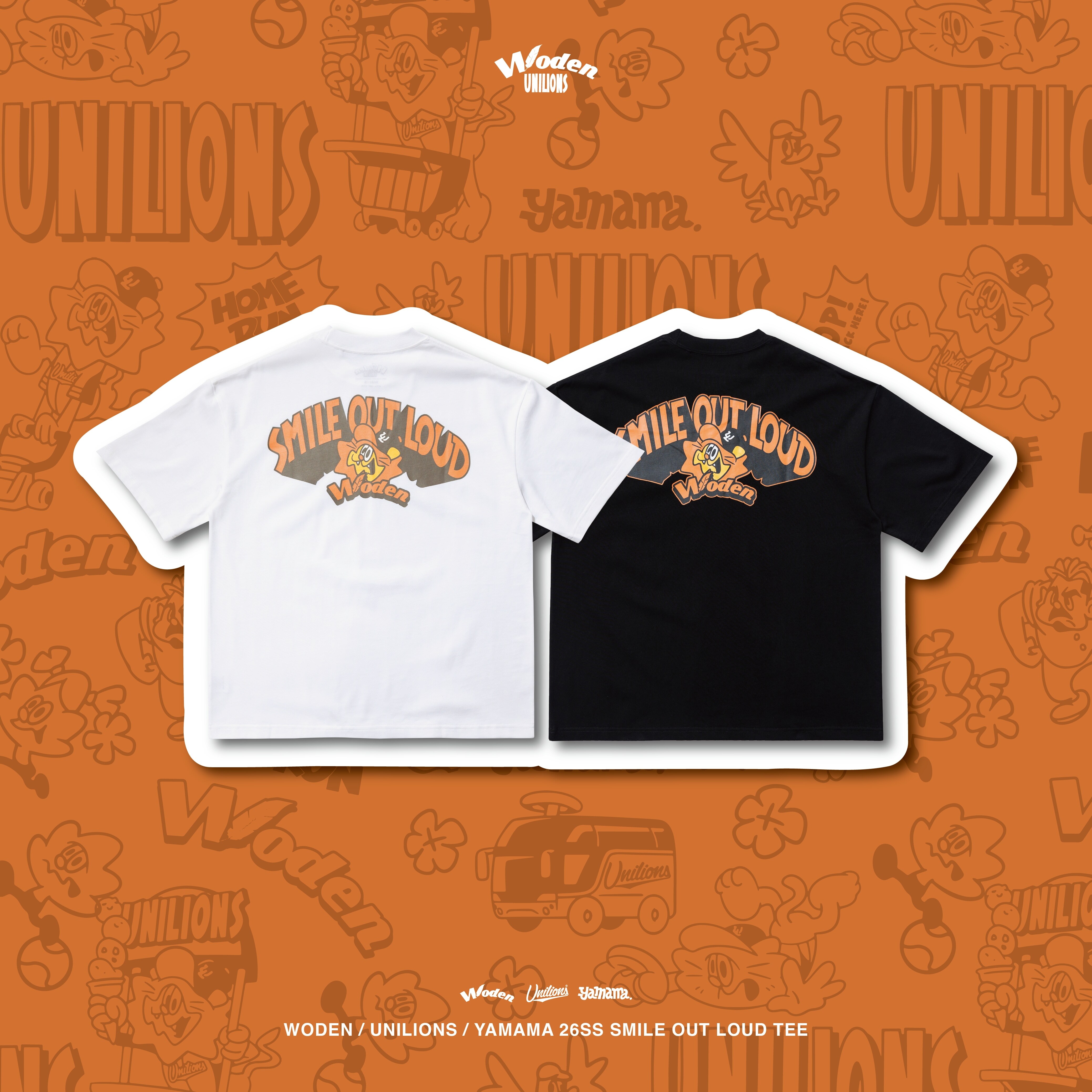 【車庫服飾】WODEN 011 UNI/YAM Smile Out Loud Tee