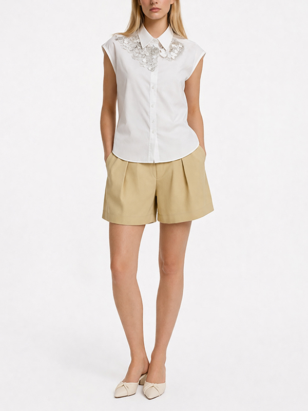 TELA  珠珠亮片襯衫背心