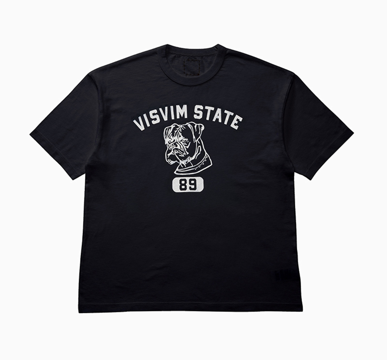 VISVIM 2026 S/S JUMBO TEE S/S 89 DMGD - BLACK PRE ORDER ITEM (預訂中)