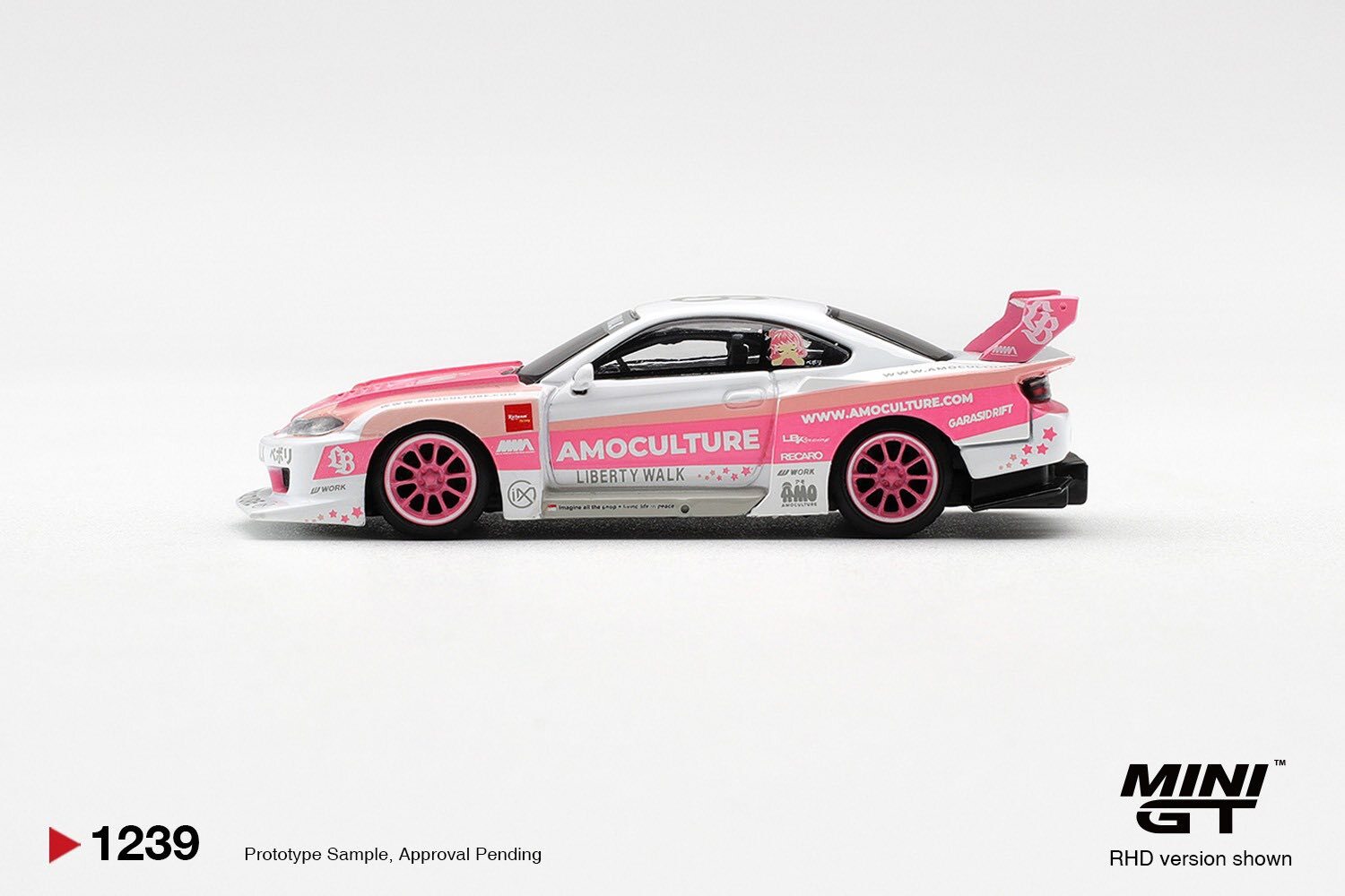 預訂:1/64 MINI GT Nissan SILVIA (S15)  LB-Super Silhouette AMOCULTURE (MGT01239-R)