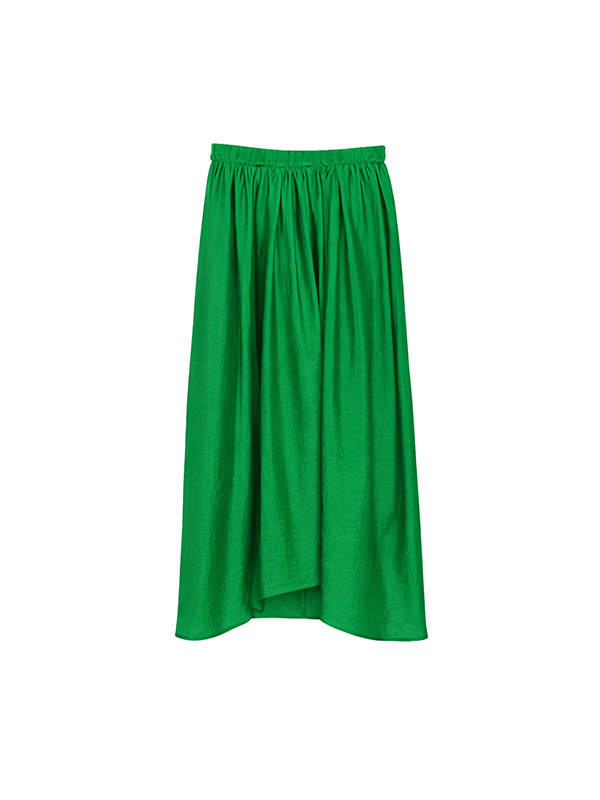 TELA  腰鬆緊圓裙(綠)