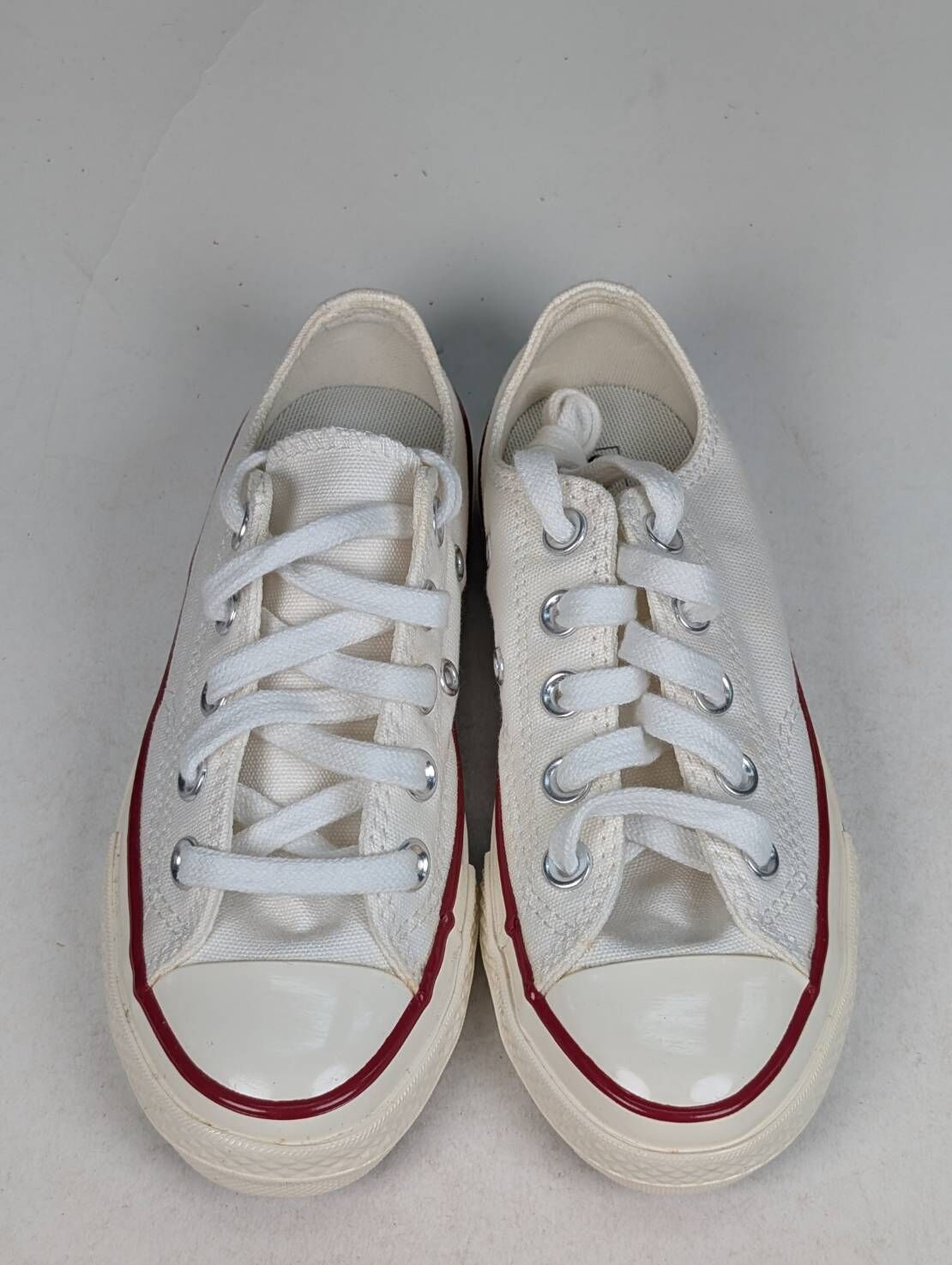 微瑕疵-左右腳內外側帆布泛黃 368988C P12 CONVERSE CHUCK 70 OX 低筒休閒鞋中大童白