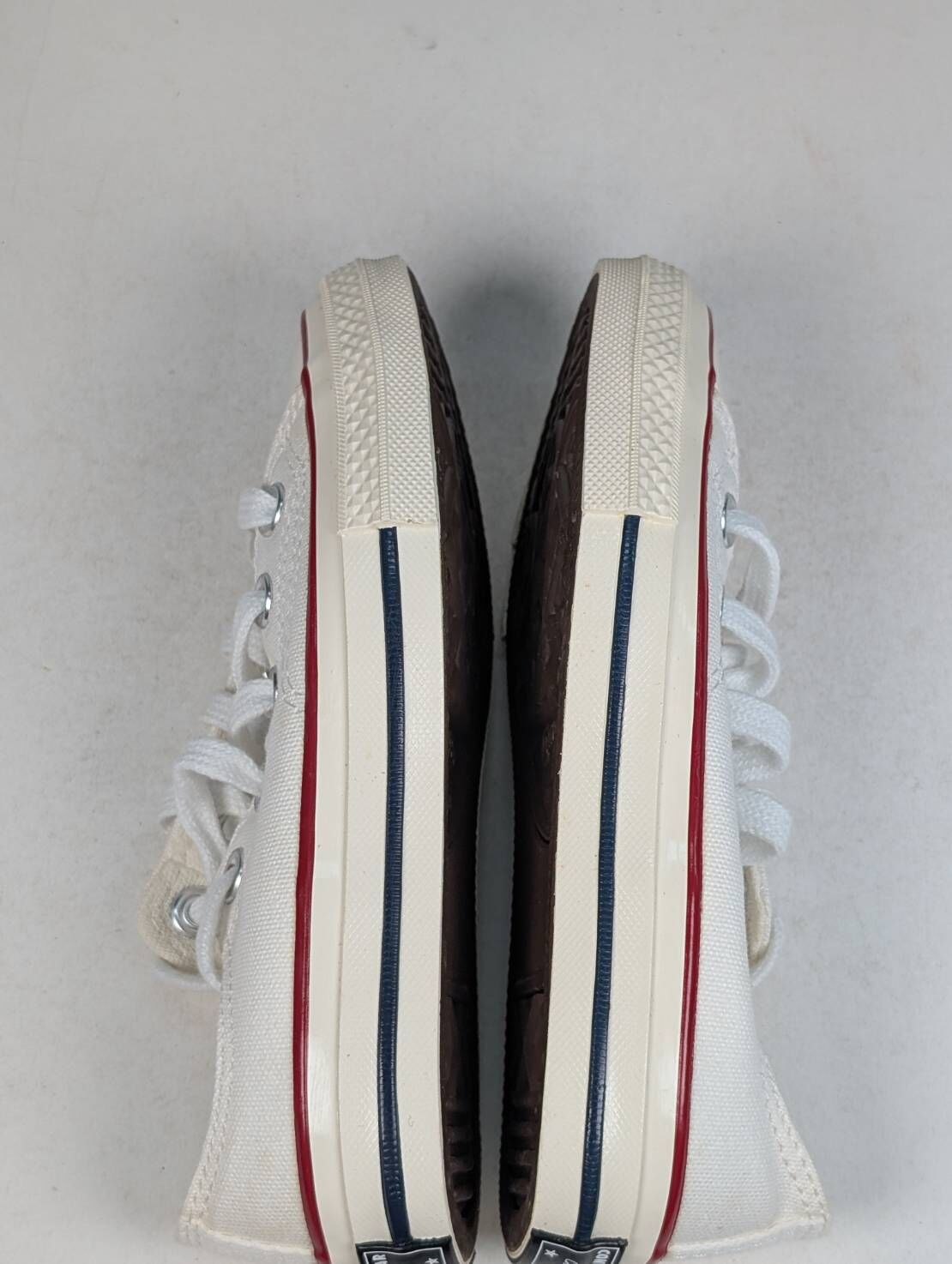 微瑕疵-左右腳內外側帆布泛黃 368988C P12 CONVERSE CHUCK 70 OX 低筒休閒鞋中大童白