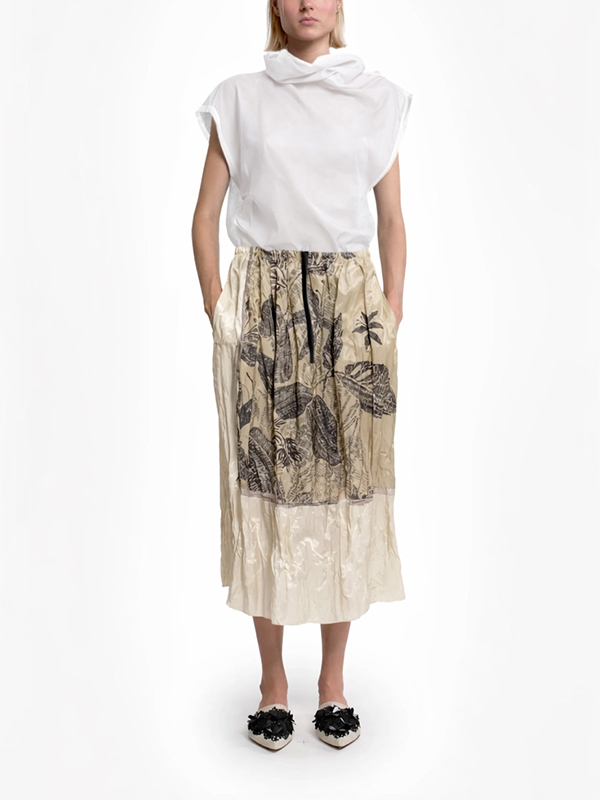 TELA  不對稱背心(白)