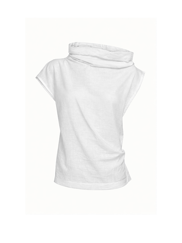 TELA  不對稱背心(白)