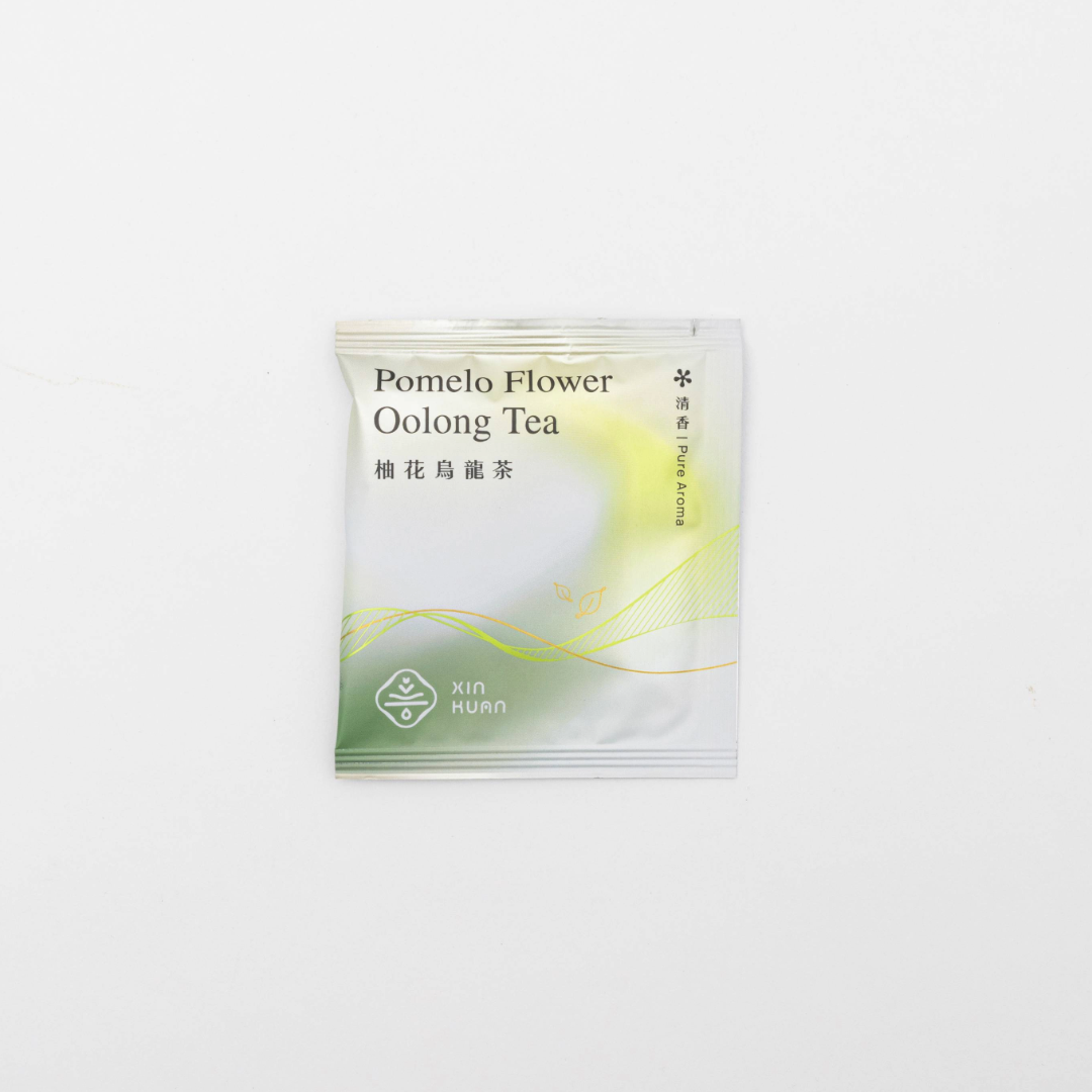 薪花開窨花茶盒系列(柚花烏龍茶立體茶包)綠色保育標章｜3gx8入