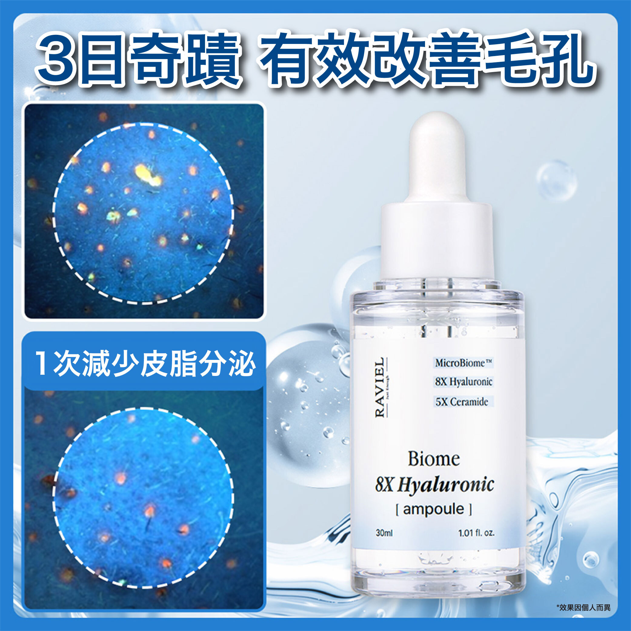 RAVIEL 8倍透明質酸高濃修護精華