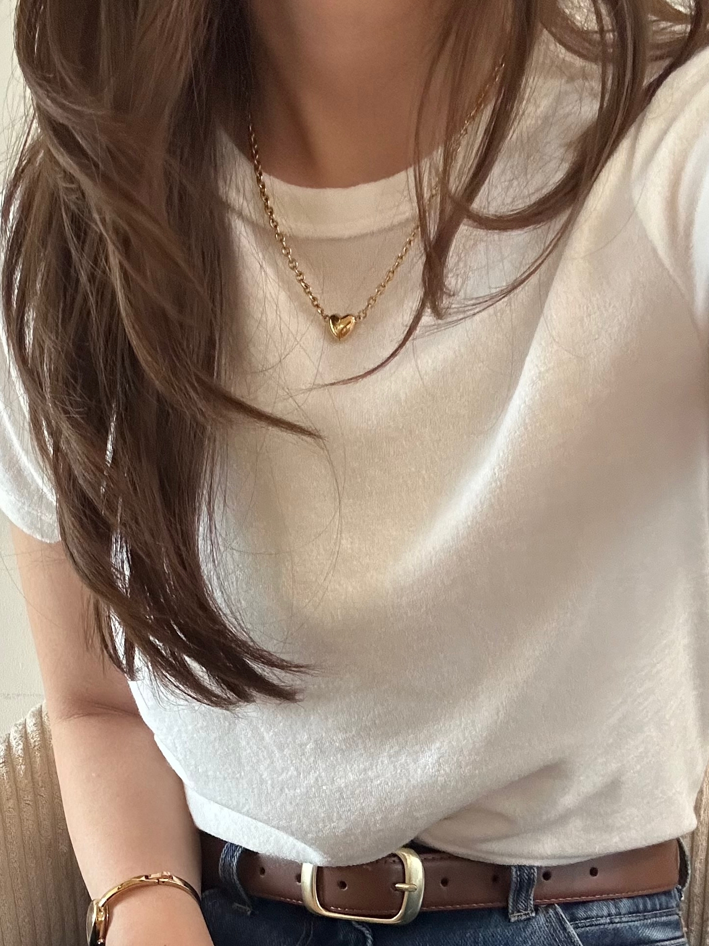 SS magnet heart lock necklace