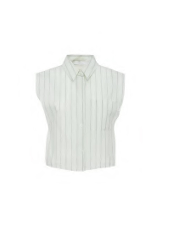 TELA  條紋單口袋背心