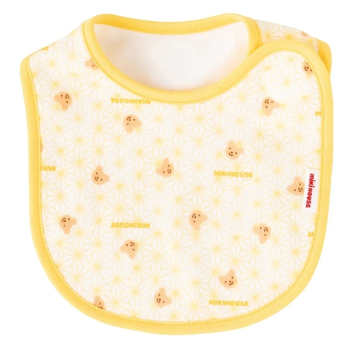 針織紗布PUREVEIL防水圍兜-小熊