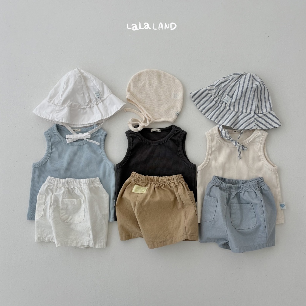 韓國🇰🇷LALA LAND 棉質口袋短褲(6M-18M)
