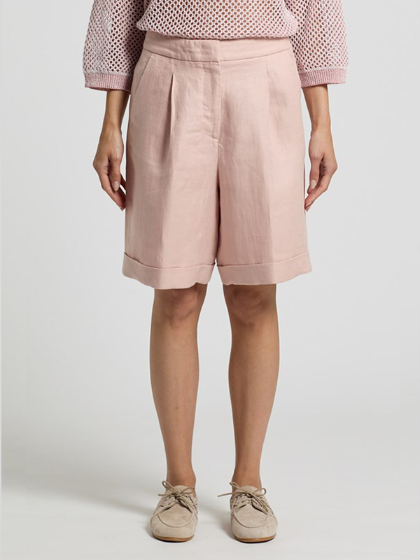 PESERICO 麻料五分褲