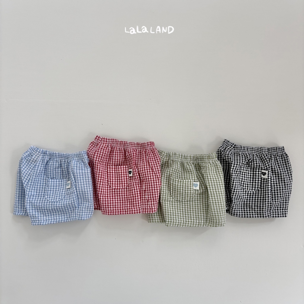 韓國🇰🇷LALA LAND 輕薄格紋短褲(6M-18M)