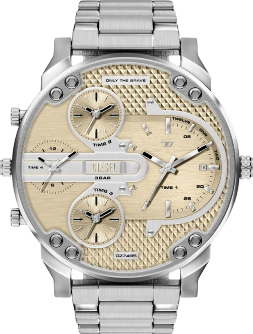 萬年鐘錶 - Diesel  大錶徑極致霸氣多時區男錶 DZ7495 錶徑54MM