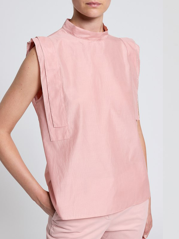 PESERICO 立領絲棉背心