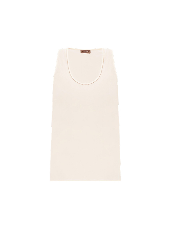 PESERICO 微光鑽飾絲緞背心