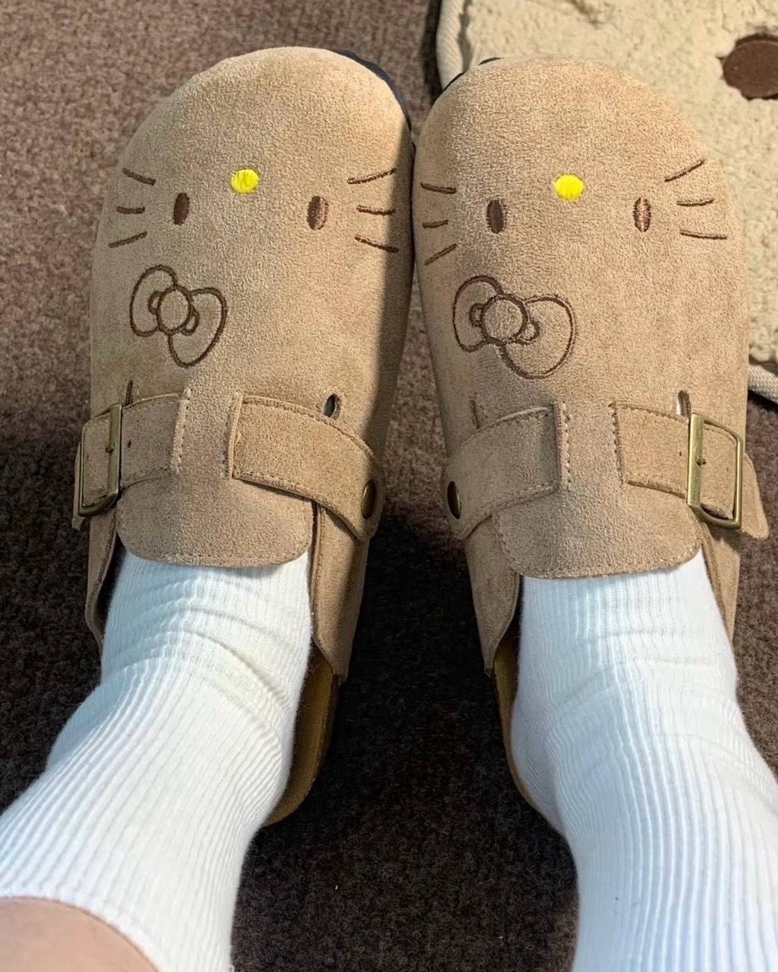 <可可愛愛>正版授權 Sanrio 三麗鷗 Hello Kitty 包頭 勃肯鞋