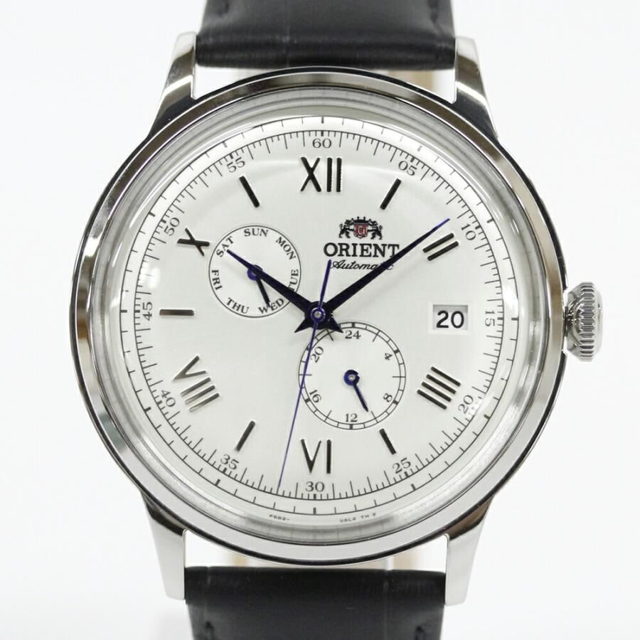 Orient 東方 Bambino  40.5mm 白色 RN-AK0701S / RA-AK0701S，象牙色 RN-AK0702Y / RA-AK0702Y，綠色 RN-AK0703E 機械經典款真皮錶帶腕錶