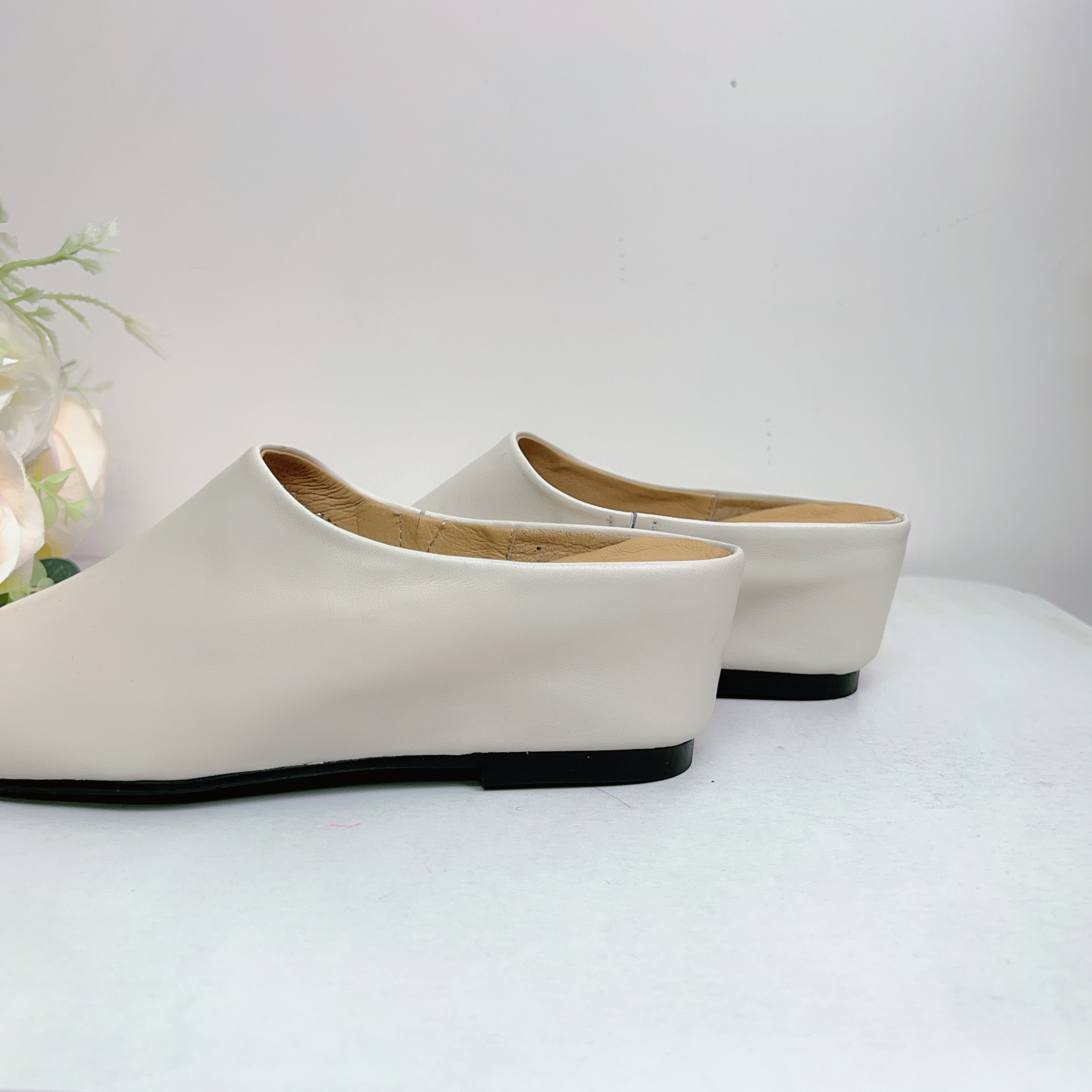 羊皮懶人增高鞋(正常碼35-40 )(後踭2.5吋) #630-5 #2804