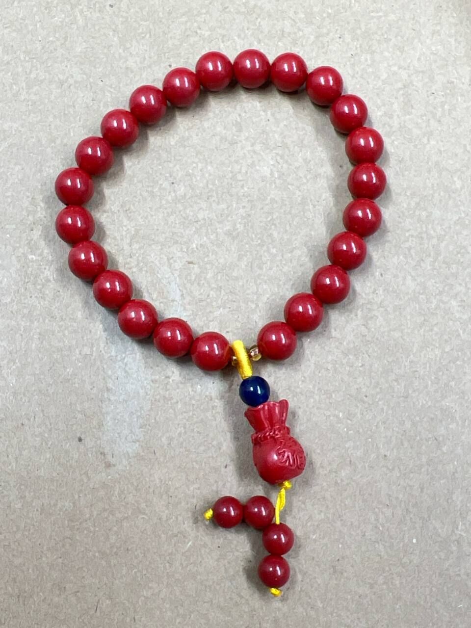 [S] GEMZ & CO CINN Cinnabar money bag bracelet (no alteration), C94 (C94)