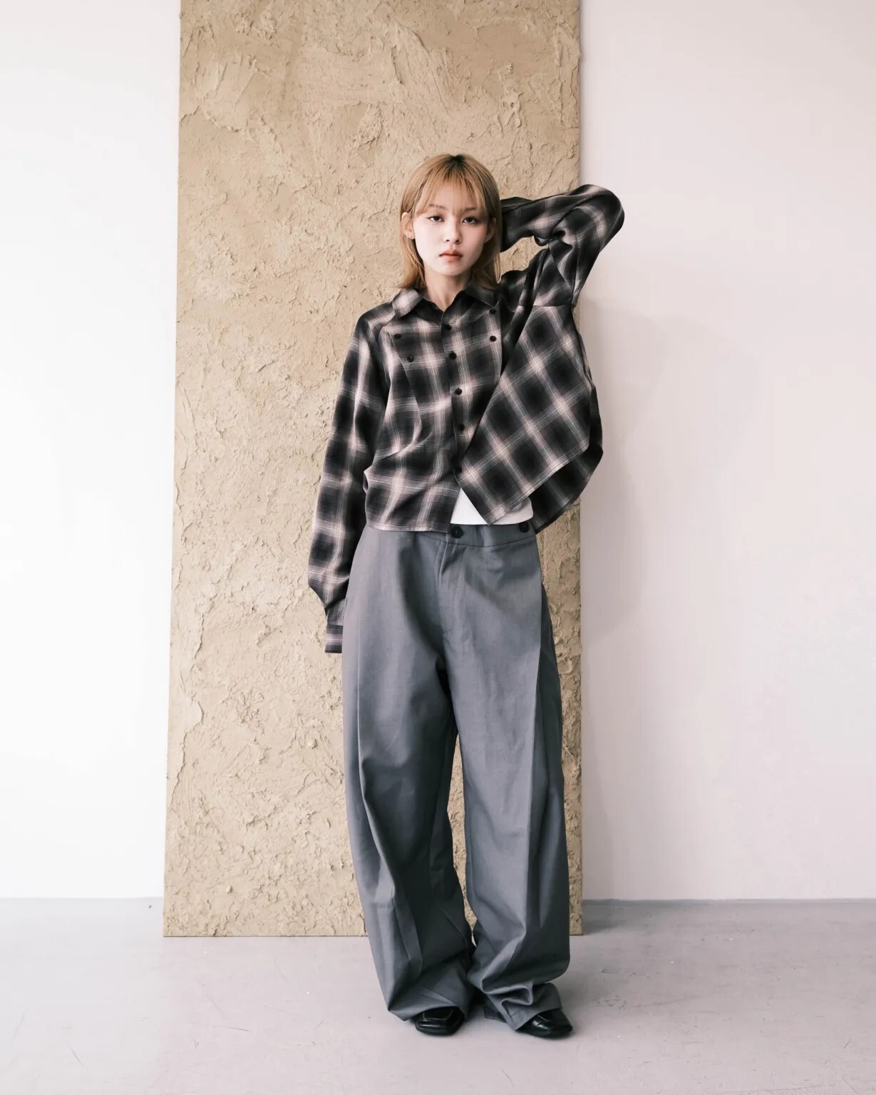 Neverland Button Tencel Shirts 格紋 襯衫