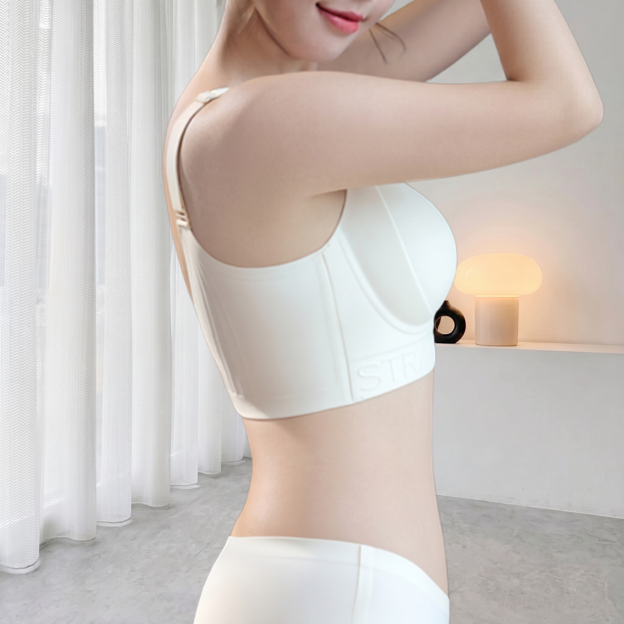 【傲視豐盈】按摩杯無鋼圈大罩杯內衣