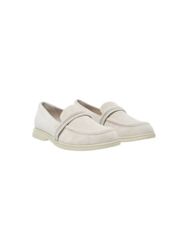 PESERICO 銀鍊麂皮樂福鞋