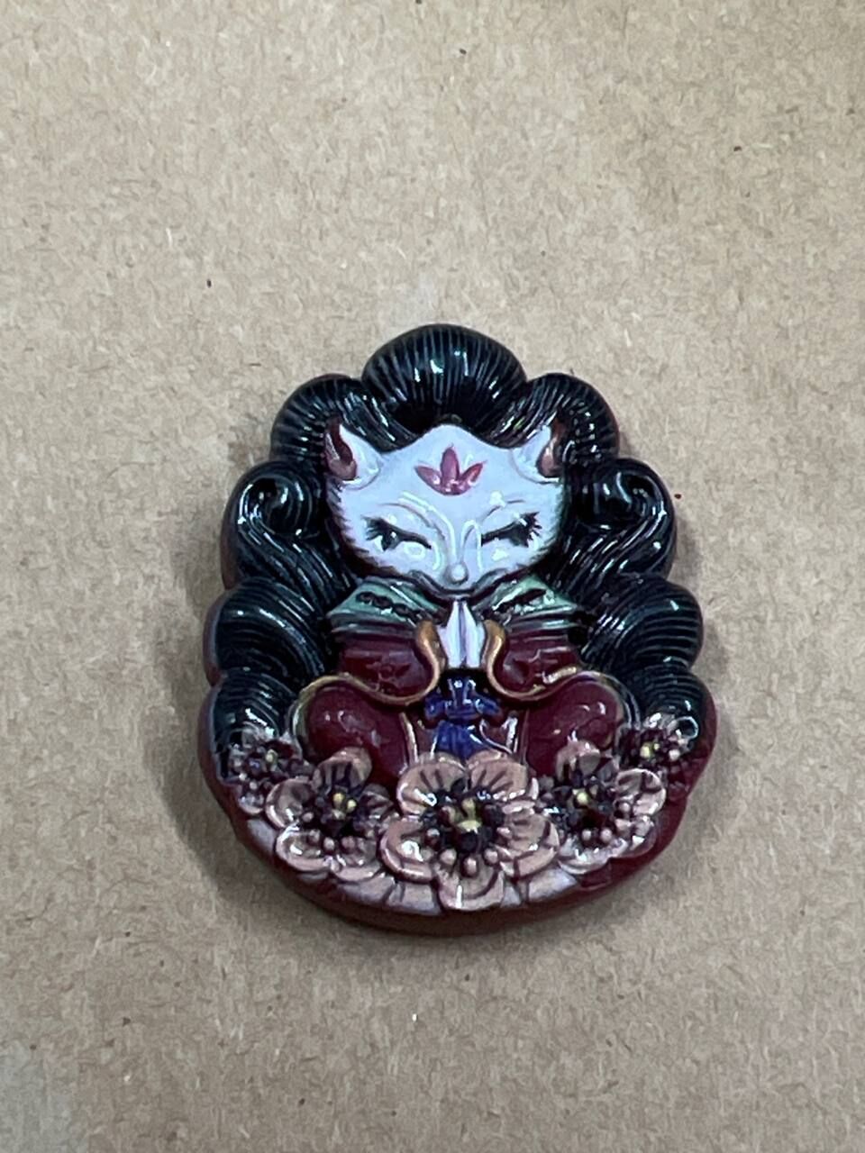 [S] GEMZ & CO CINN CINNABAR NTF CARVING PENDANT, C98 (C98)