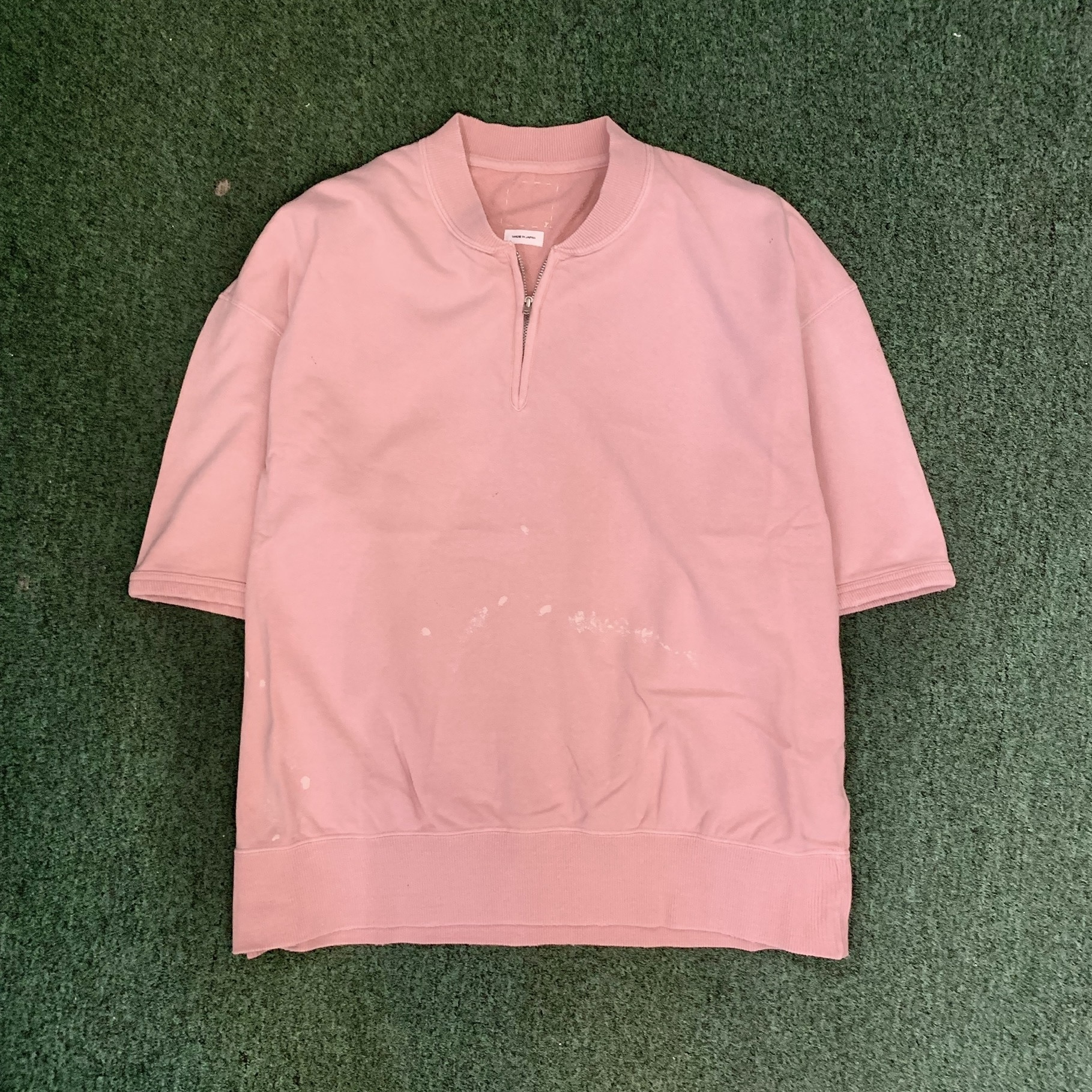 VISVIM 2026 S/S MONDO HENLEY ZIP S/S CRASH (EX JUMBO) - PINK