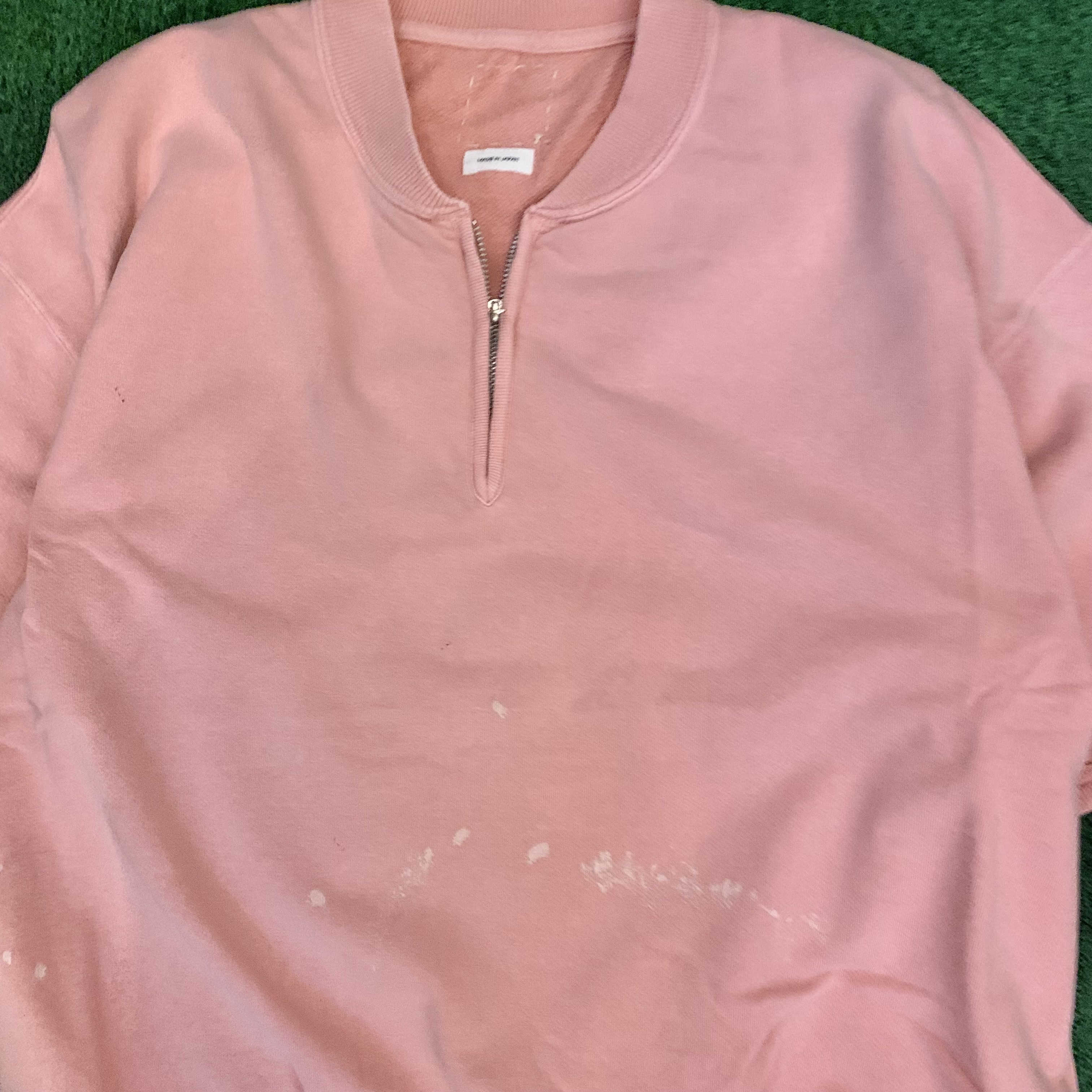 VISVIM 2026 S/S MONDO HENLEY ZIP S/S CRASH (EX JUMBO) - PINK