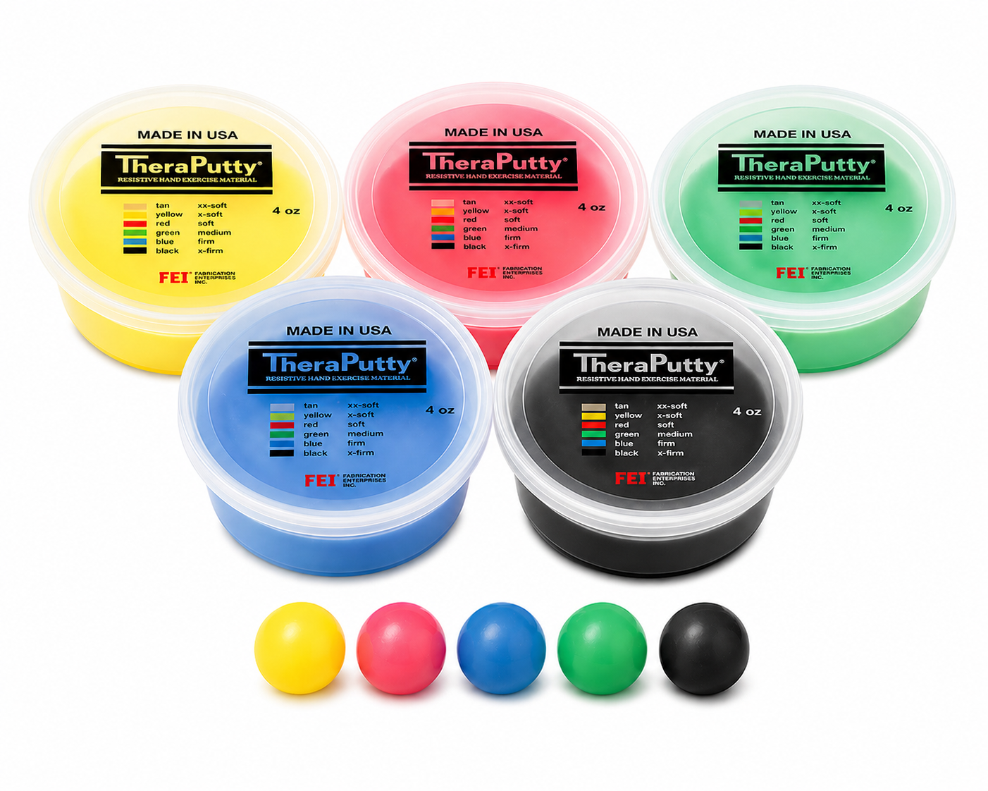 CanDo Thera Putty 練力膠｜手部復康訓練膠｜手指力量訓練（6級阻力）