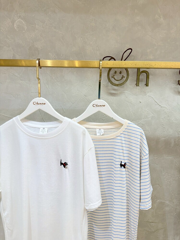 刺繡小狗狗涼涼上衣