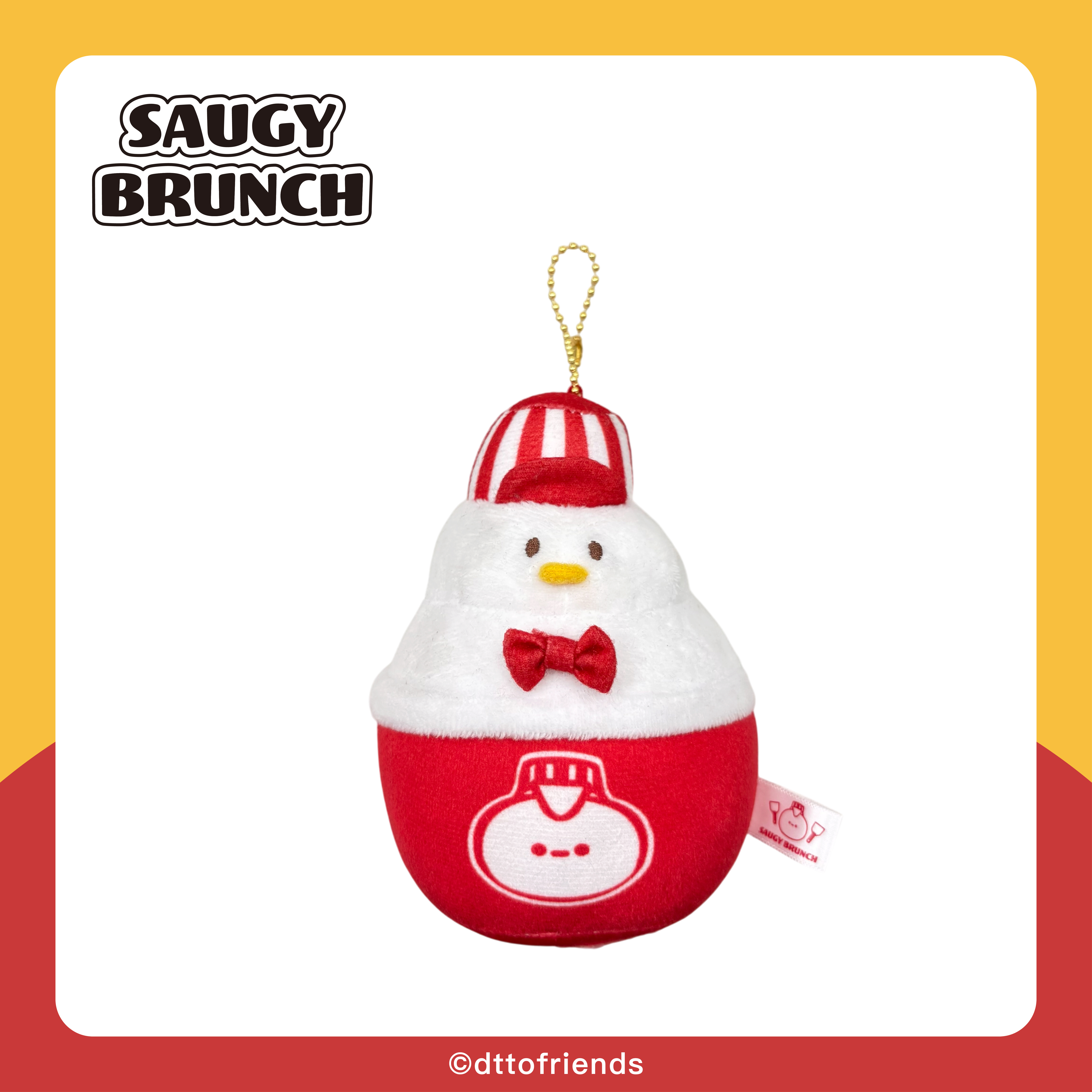 dtto friends-saugy brunch系列-2號餐吊飾-Hoya奶昔