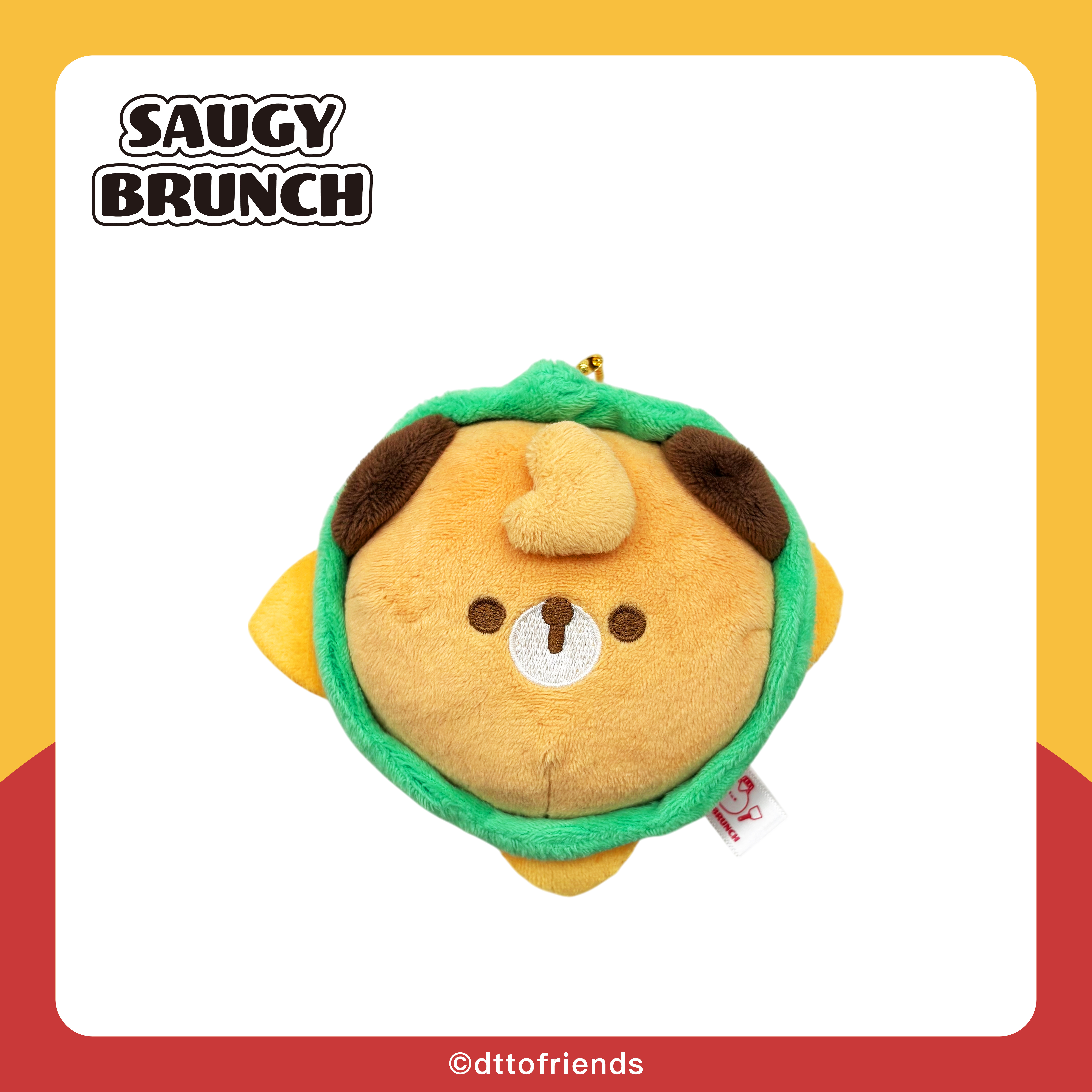 dtto friends-saugy brunch系列-4號餐吊飾-Dinu漢堡包