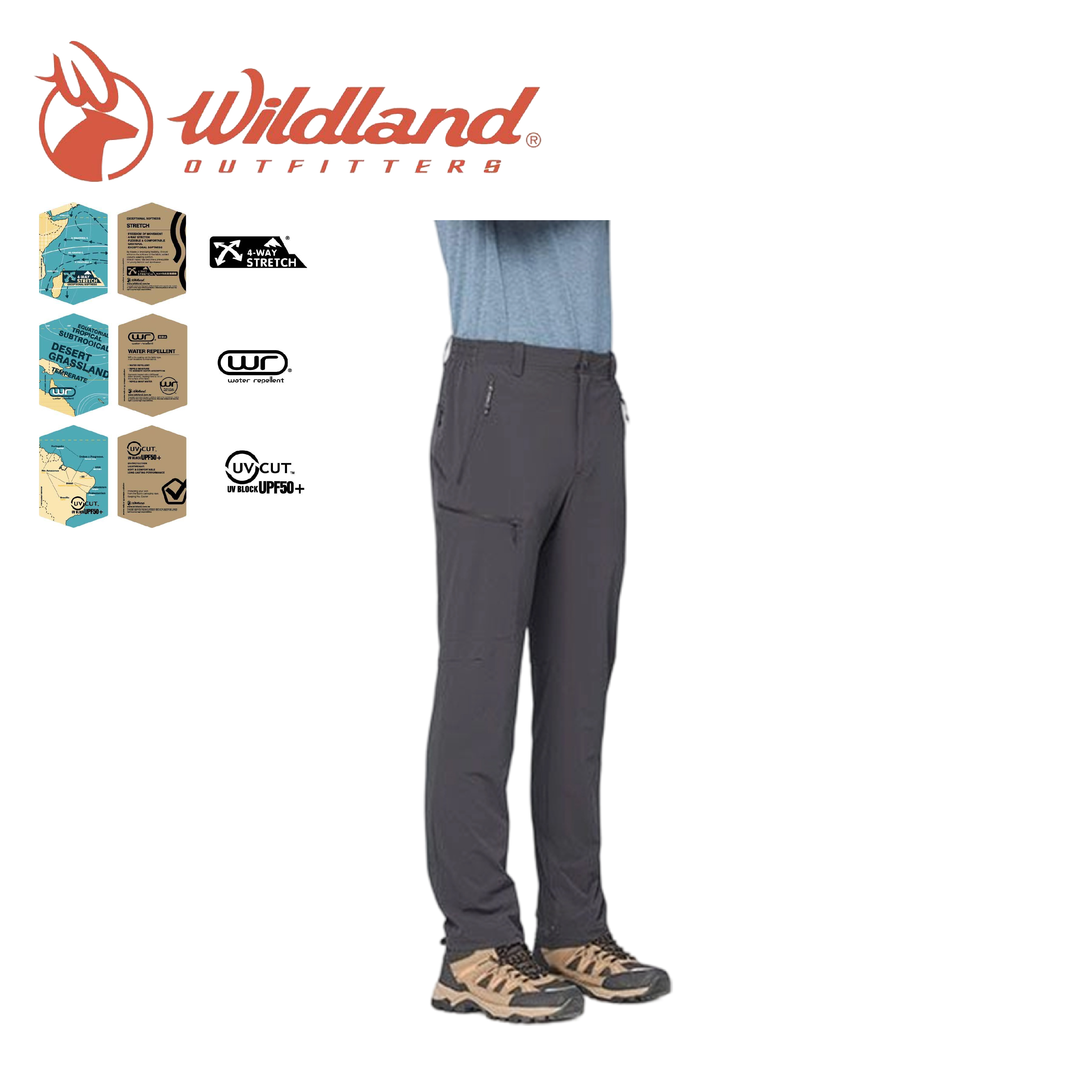 Wildland 荒野 N66四彈Dobby山旅立裁長褲 男款 (2色) 21WB51322