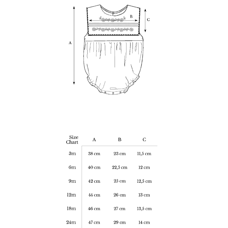 Bebe Organic 繽紛格紋小花刺繡領無袖包屁衣 Giulia Romper - SS26 Lagoon Checks