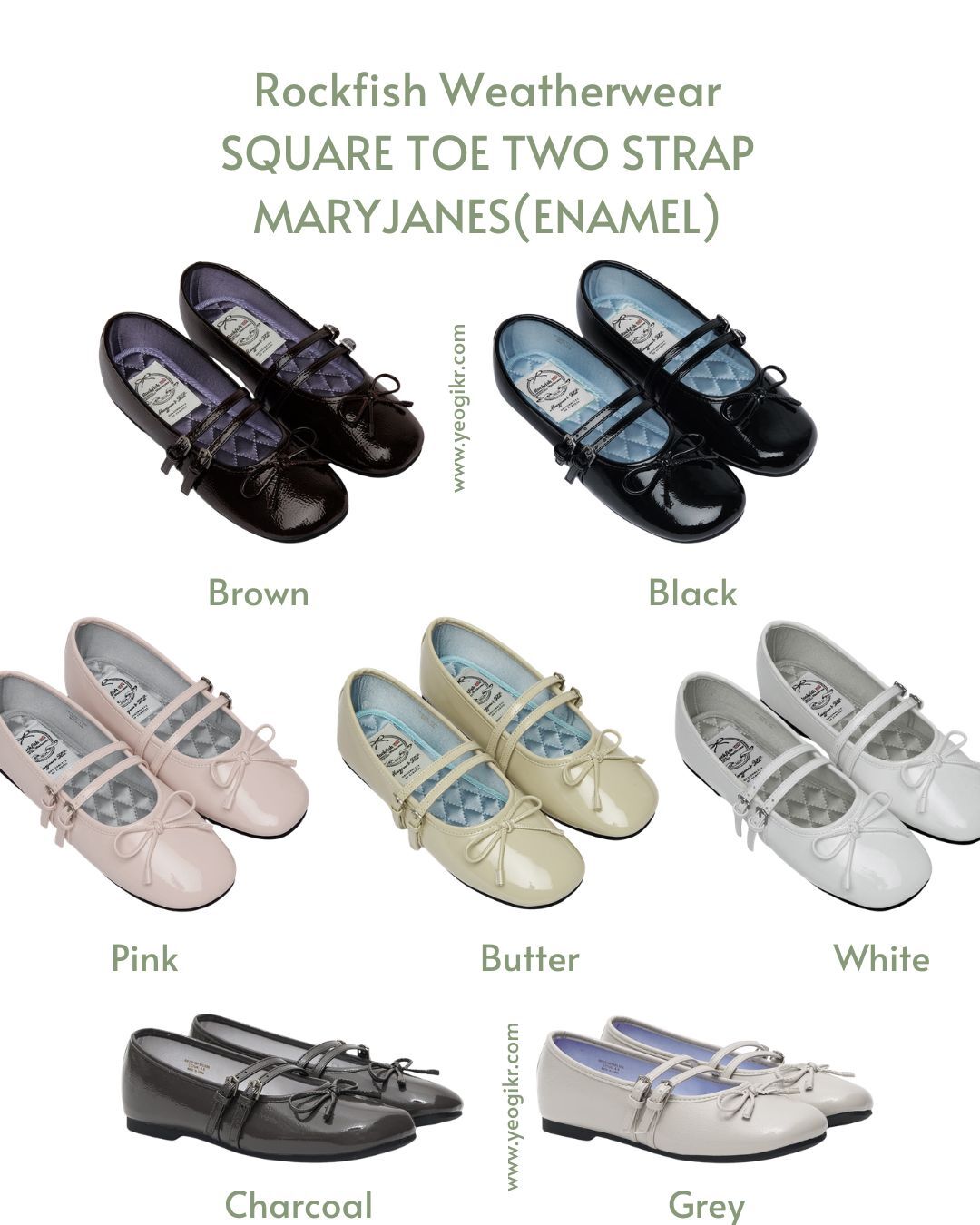 Rockfish Weatherwear｜SQUARE TOE TWO STRAP MARYJANES(ENA