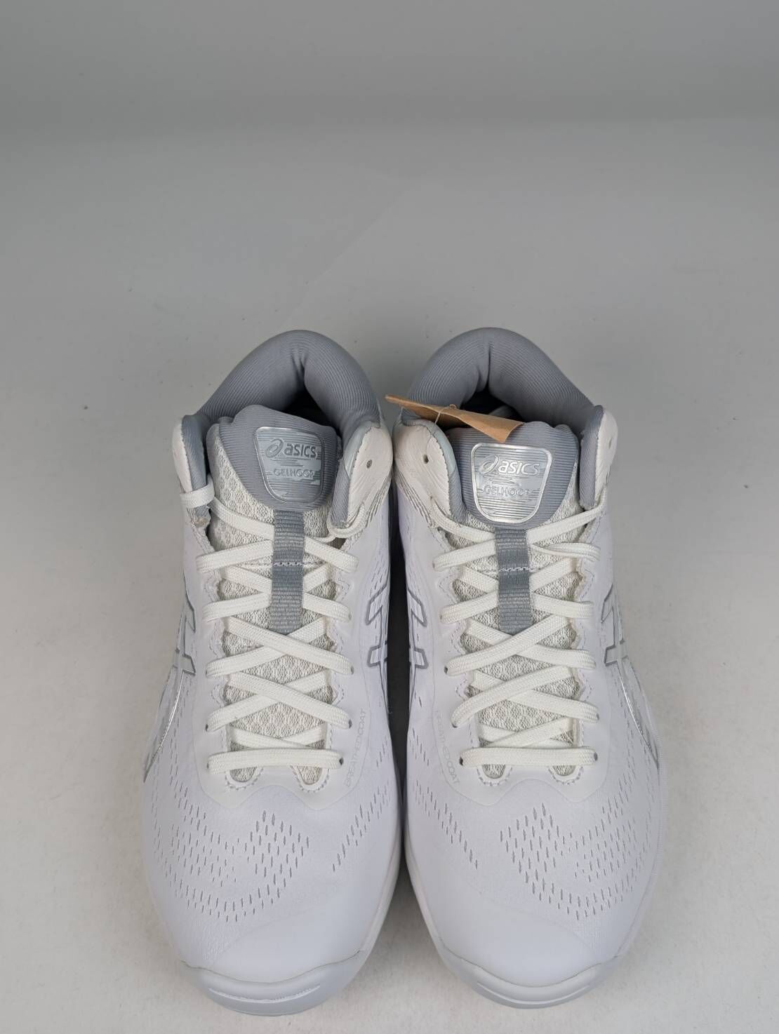 微瑕疵-左右腳踝觸發黃 1063A051-100 27CM ASICS GELHOOP V14 白 耐震 輕量 休閒 籃球鞋 男鞋