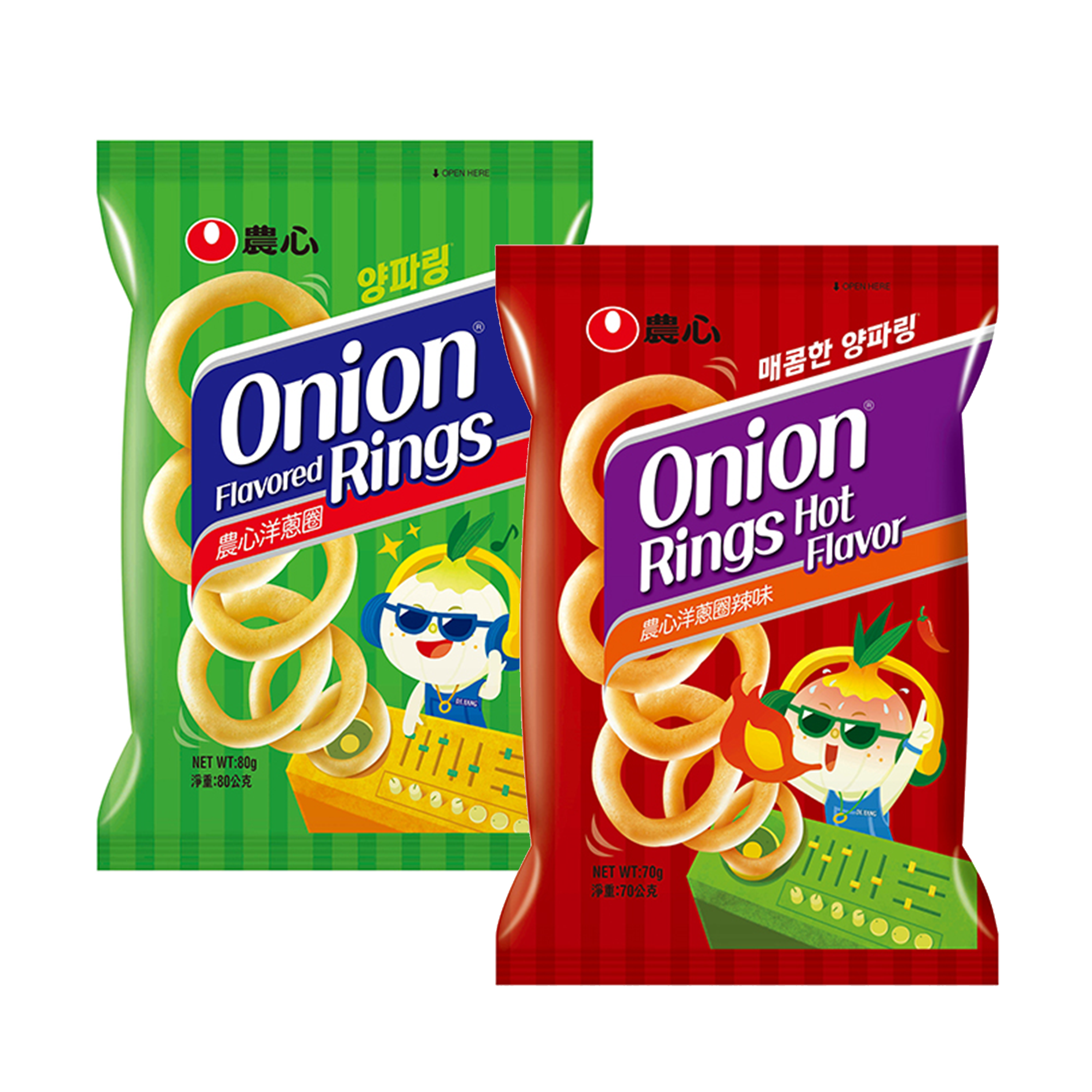 【農心】韓國農心洋蔥圈-原味80g/辣味70g 洋蔥 洋蔥圈 農心 零食 點心 下午茶 消夜 韓國 異國