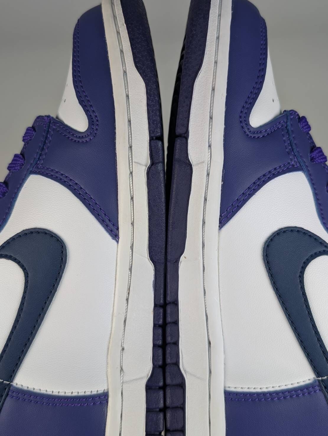 微瑕疵-左腳中底鞋舌明顯色差 DH9751-100 4.5Y Nike Dunk High GS " Navy Purple " 藍紫 女款