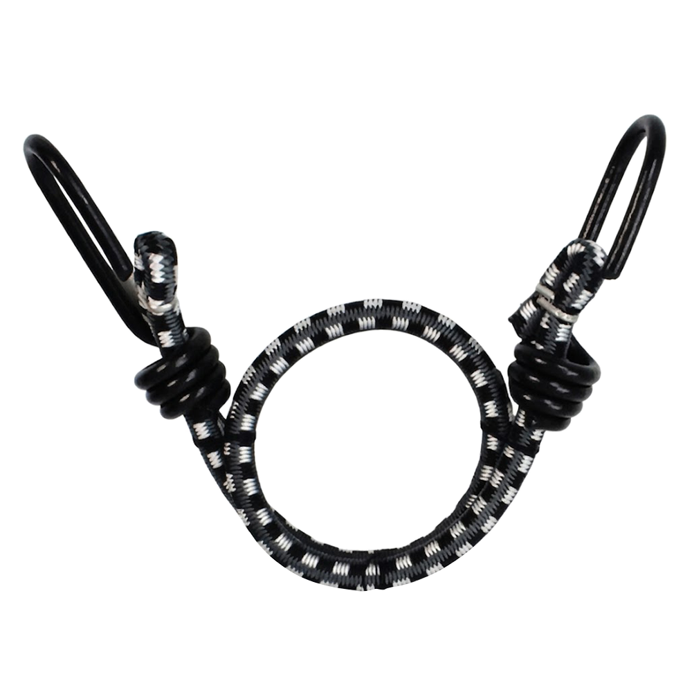 【SafeStraps】黑灰白彈力綁帶 (46cm)｜軟膠防刮掛鉤｜高彈耐用｜機車綁帶｜貨物固定