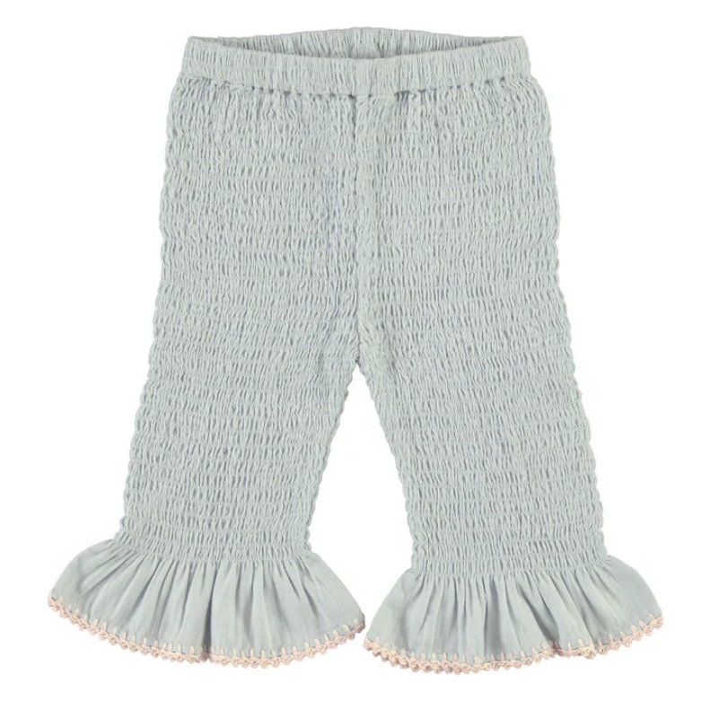 Bebe Organic 褶皺荷葉邊短褲 Maya Smocked Shorts - SS26 Cloud Blue