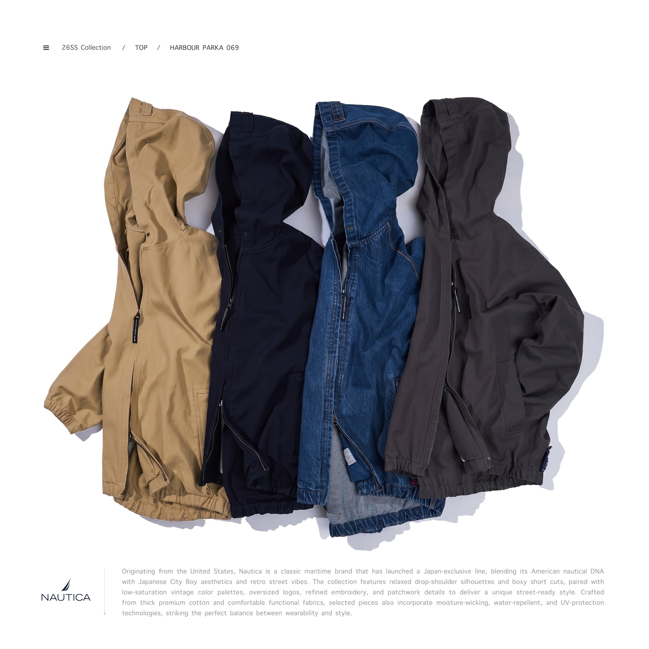 [ 預約販売 ] NAUTICA KR - HARBOUR PARKA 069