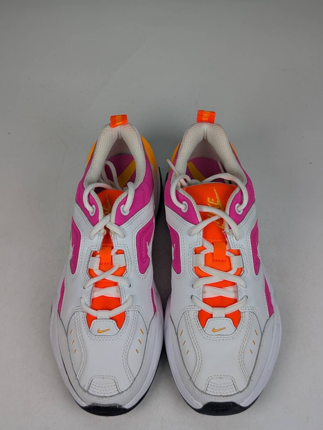 微瑕疵-左右腳鞋面色差右腳鞋頭脫落 AO3108-104 W7.5 NIKEWMNS M2K TEKNO白橘粉復古老爹鞋